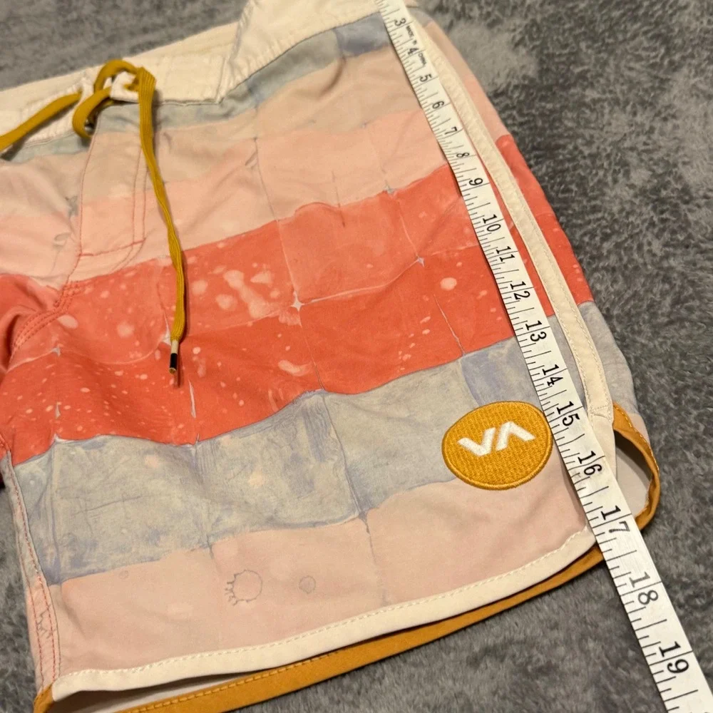 RVCA Mens Board Shorts Performance Stretch Colorful Striped‎ Size 29